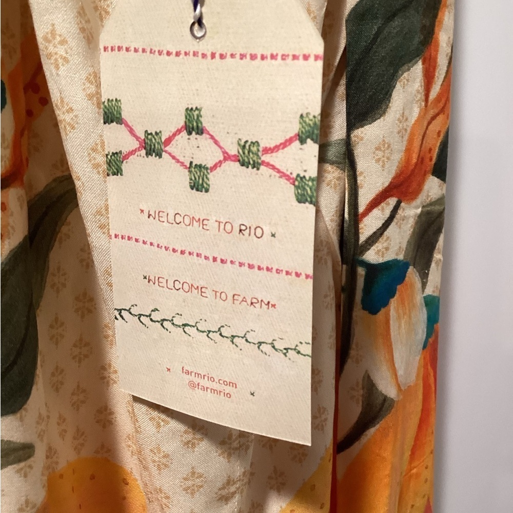 NWT Farm Rio x Anthropologie Floral Halter Jumpsuit‎ Size S - Picture 5 of 10
